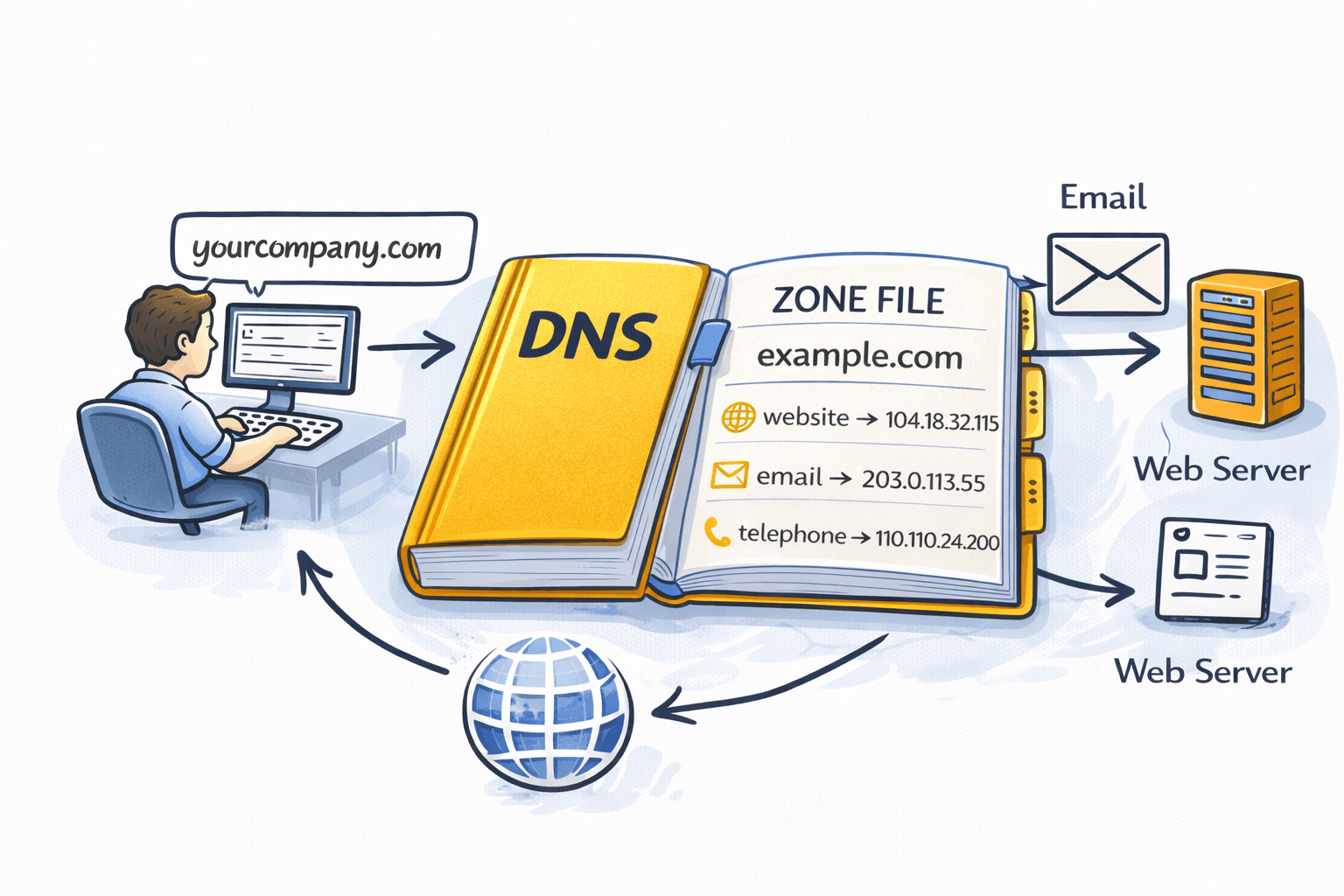 Featured image for “Your Guide to DNS Zone Files: Stay in Control Online”