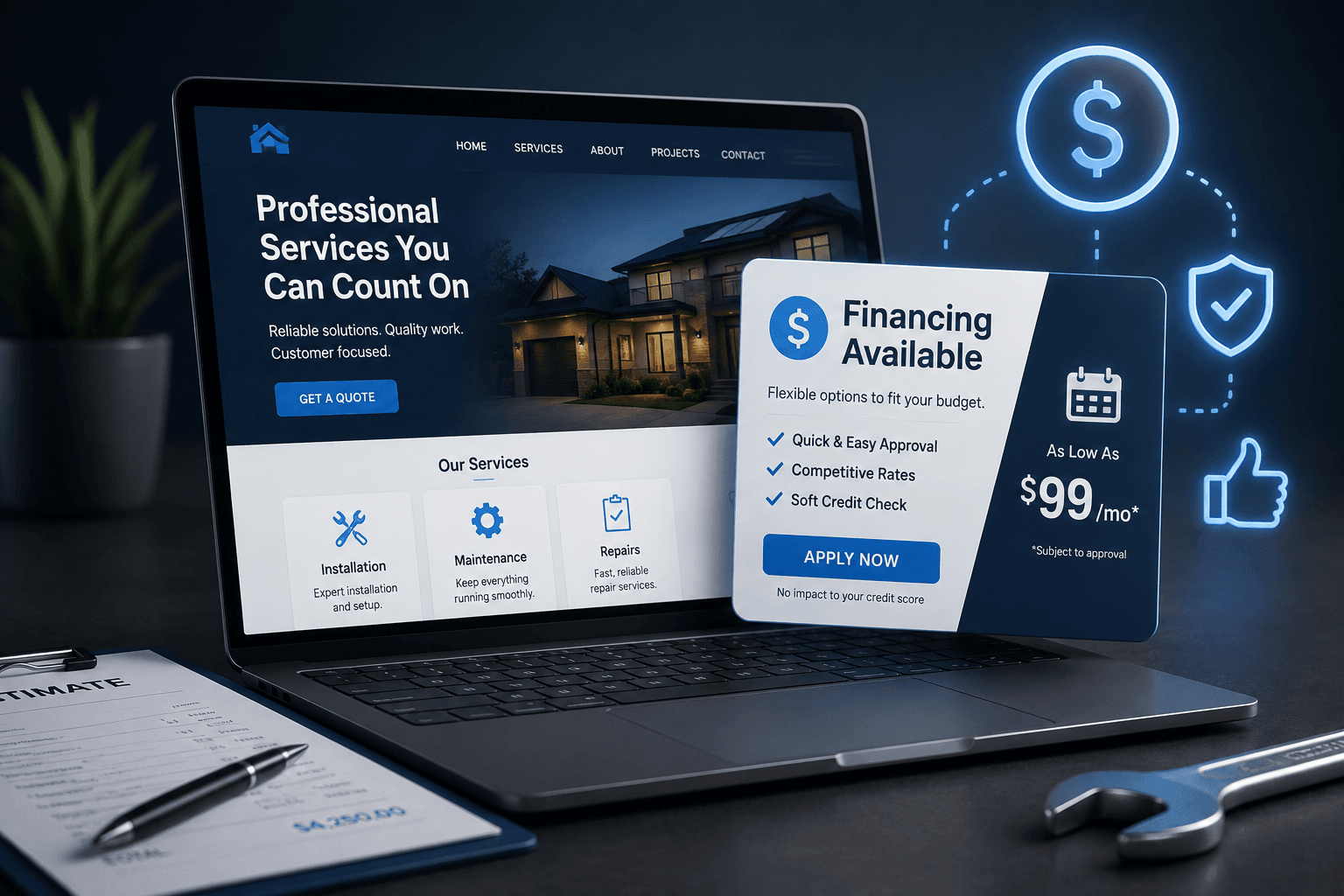 How to Add Financing to a Service-Business Website Without Making It Feel Like a Checkout Page