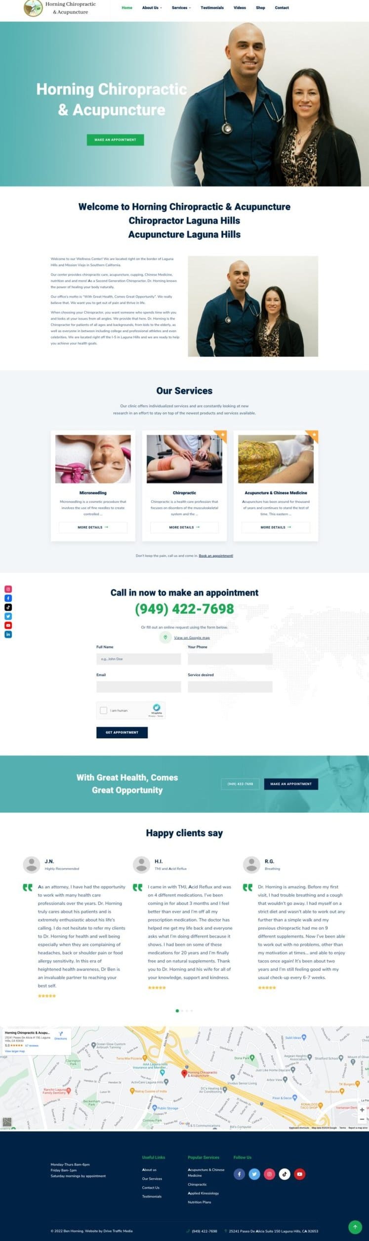 Full old homepage