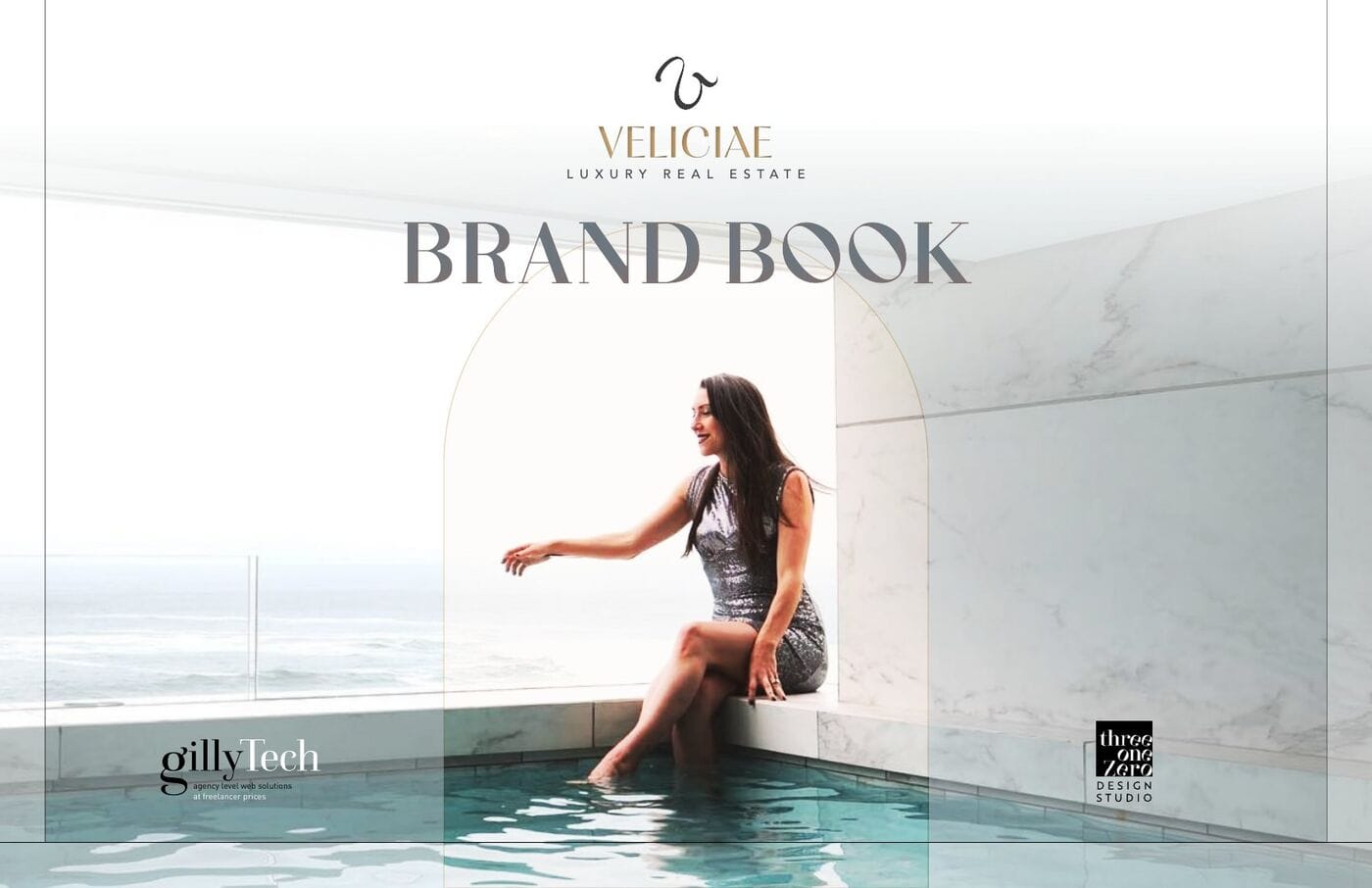 Cover of the Veliciae Luxury Real Estate brand book